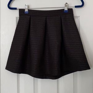 Black Pleated A-Line Shirt